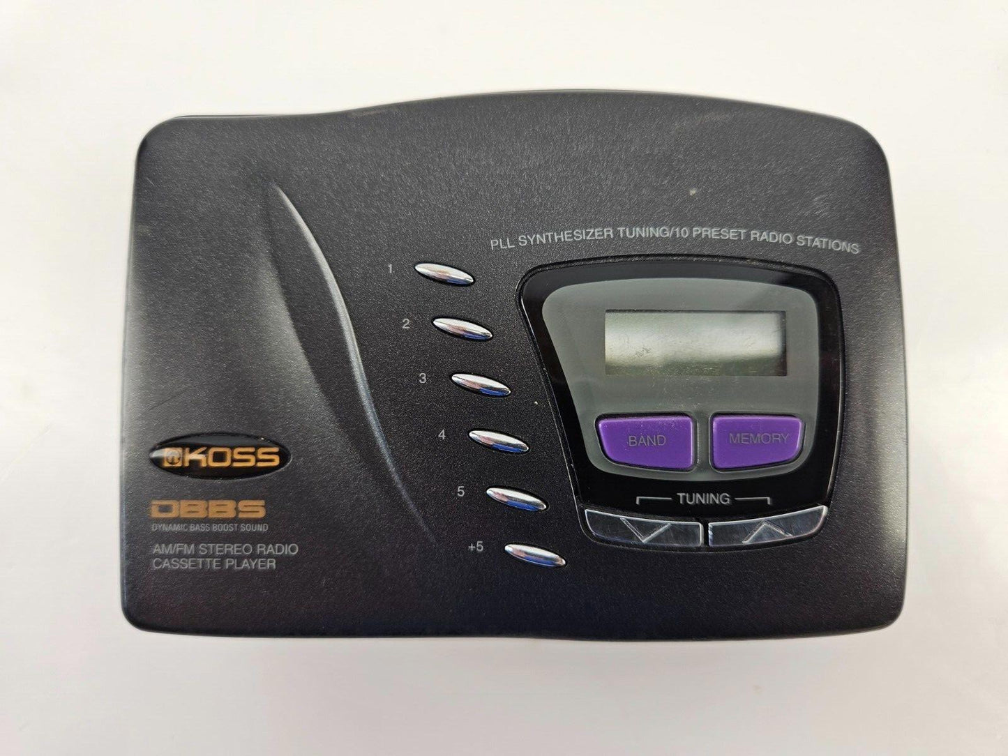 Koss PP120 Portable Am/Fm Stereo Cassette Player DBBS Dynamic Bass Boost Sound