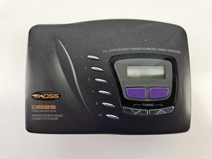 Koss PP120 Portable Am/Fm Stereo Cassette Player DBBS Dynamic Bass Boost Sound