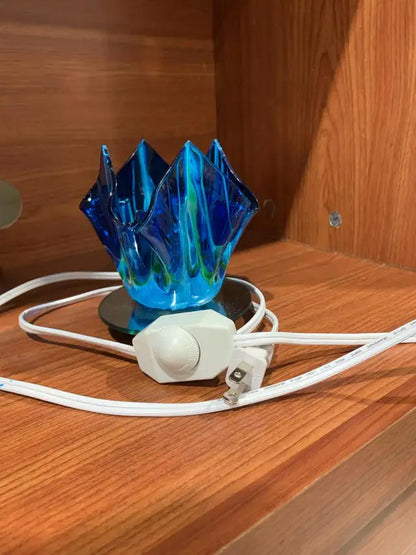 Small Dimmable Stained Glass Table Lamp