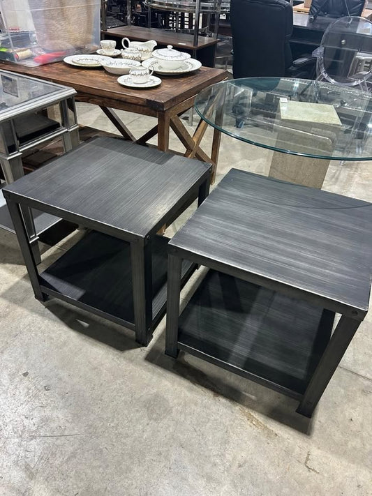 Ashley Furniture - Square Industrial Metal End Table -2 Available