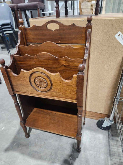 Vintage English Book or Magazine Rack