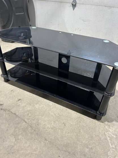 Black Glass TV stand