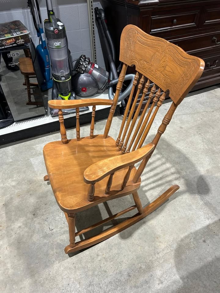 Vintage Wooden Rocking Chair