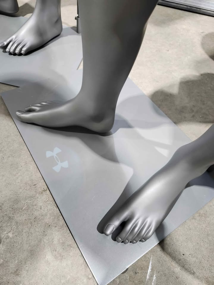 Multiple Male/Female Retail Full Body Mannequins with Stands - Grey