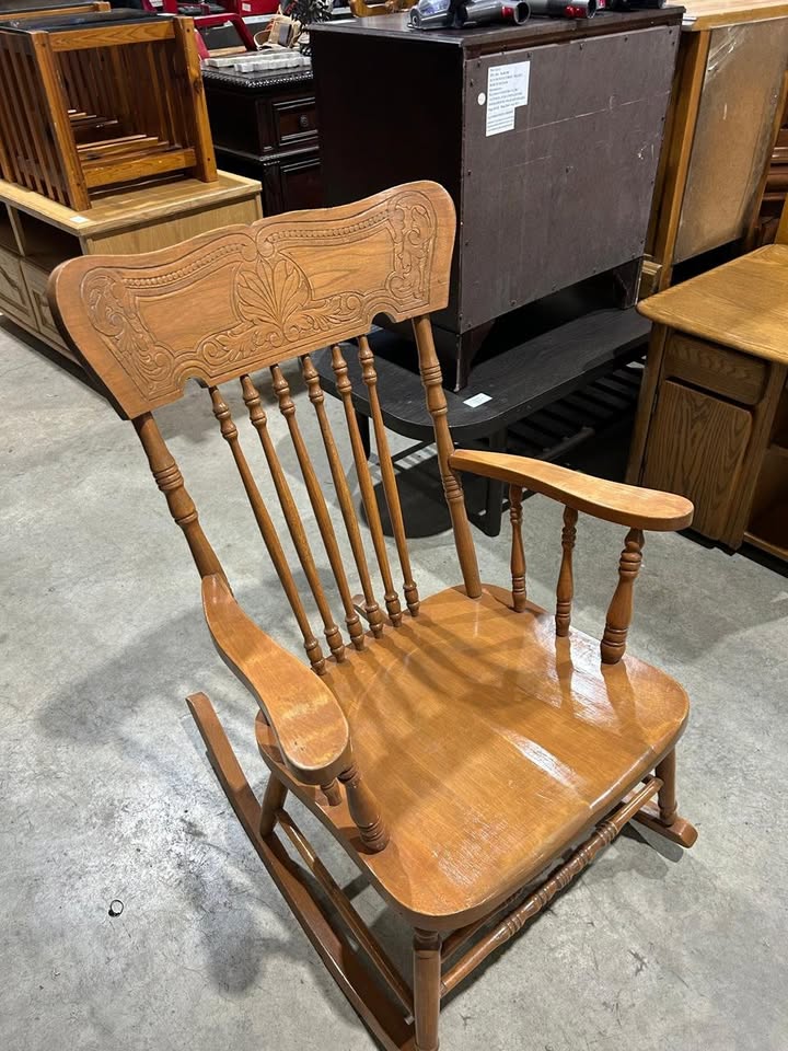 Vintage Wooden Rocking Chair