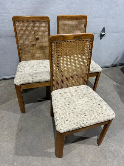 Wooden/Wicker Dining Chair - Made in Canada - 5 Available