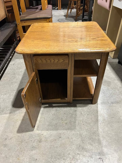 Wooden End/Side Table with doors on both sides