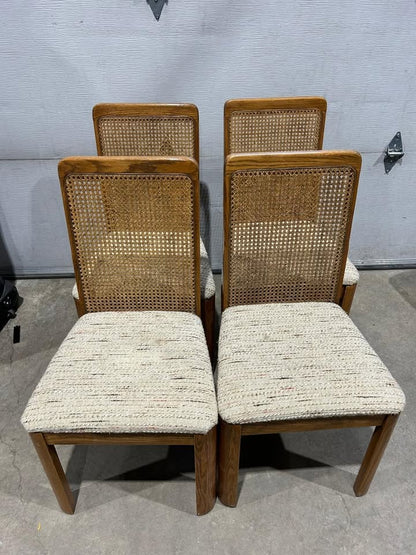 Wooden/Wicker Dining Chair - Made in Canada - 5 Available