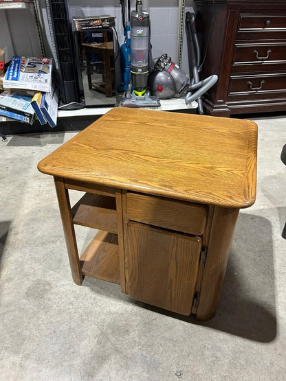 Wooden End/Side Table with doors on both sides