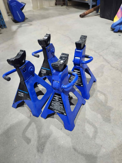 Heavy-Duty Steel Jack and Axle Stands 3 Tonnes - 4 Available