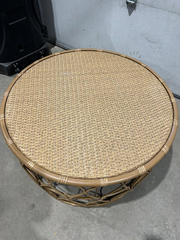 Rattan/Bamboo Round Coffee Table