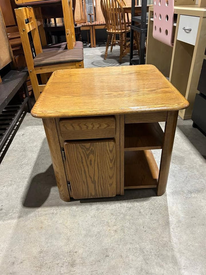 Wooden End/Side Table with doors on both sides