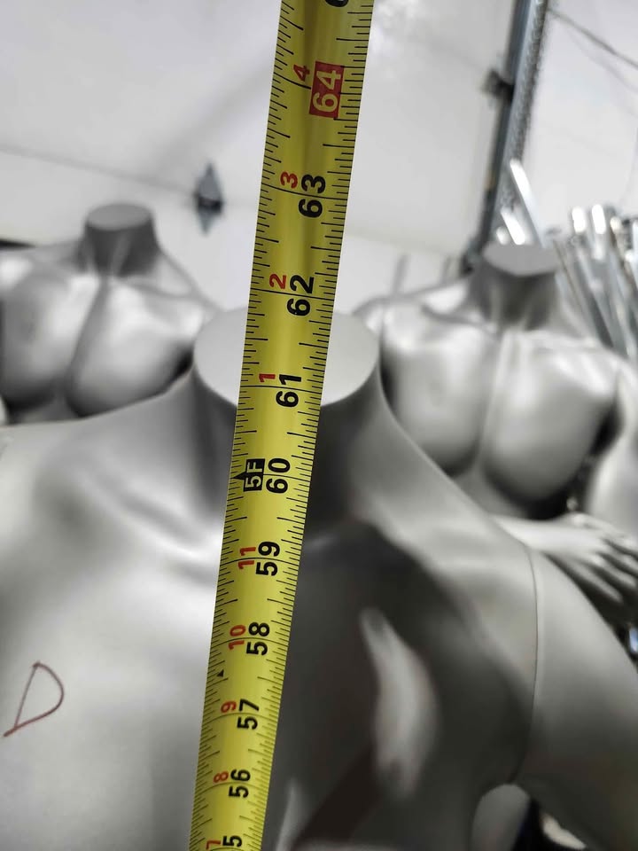 Multiple Male/Female Retail Full Body Mannequins with Stands - Grey