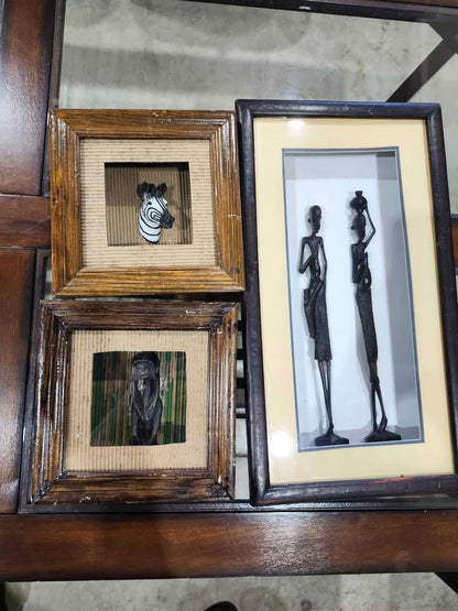3D Wooden Tribal Shadow Boxes