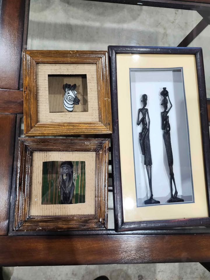 3D Wooden Tribal Shadow Boxes