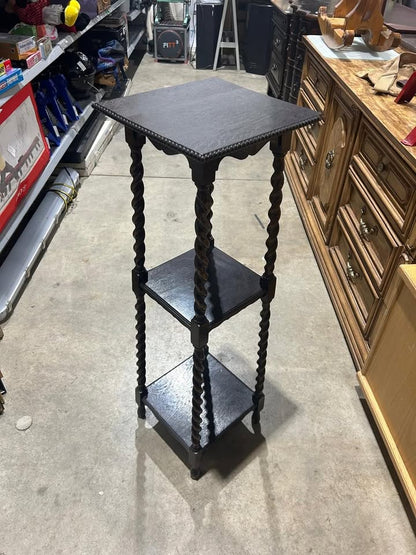 Vintage 3 tier plant stand - Black/Brown