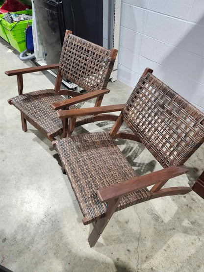 Costway Rattan Patio Chair Set