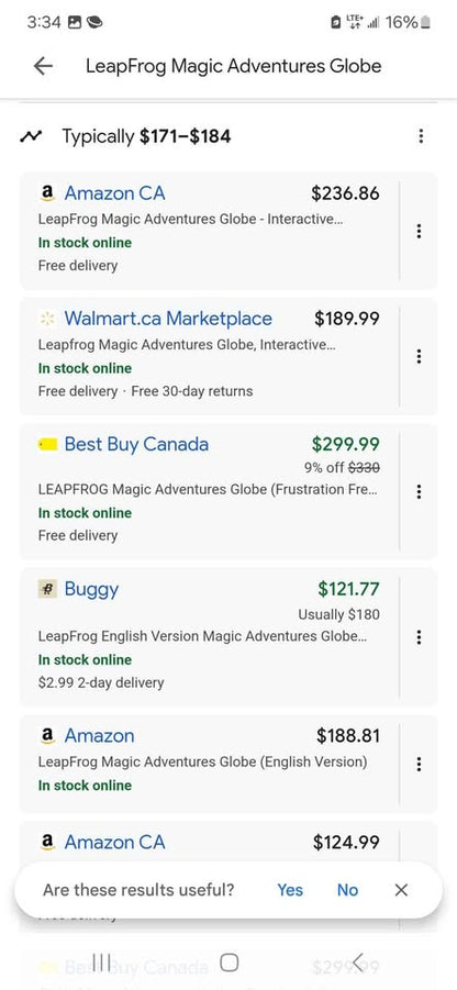 LeapFrog Magic Adventures Globe