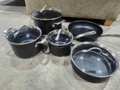 New! Kirkland Signature 7-piece Hard Anodized Cookware Set
