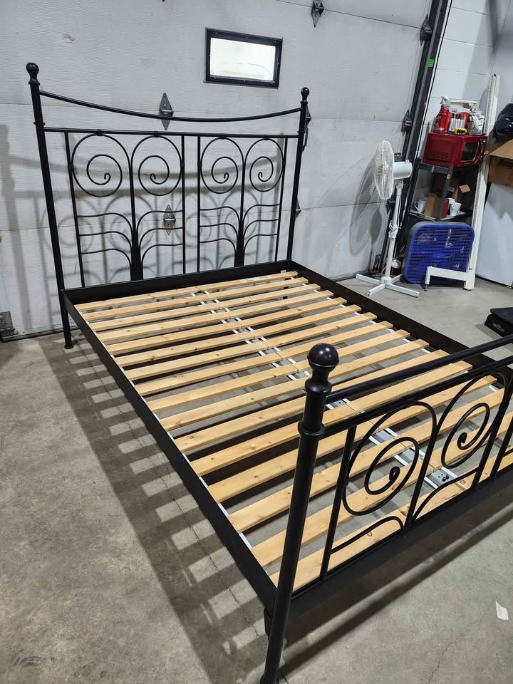 Ikea NORESUND Metal Bed Frame with Slats