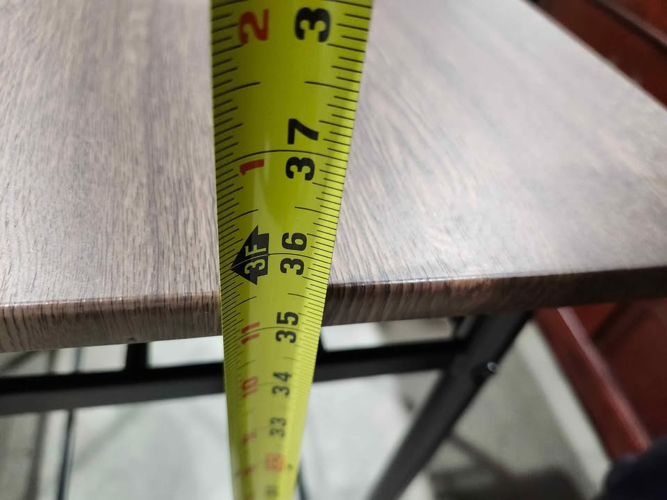 Black/Brown Counter Height Bar Table