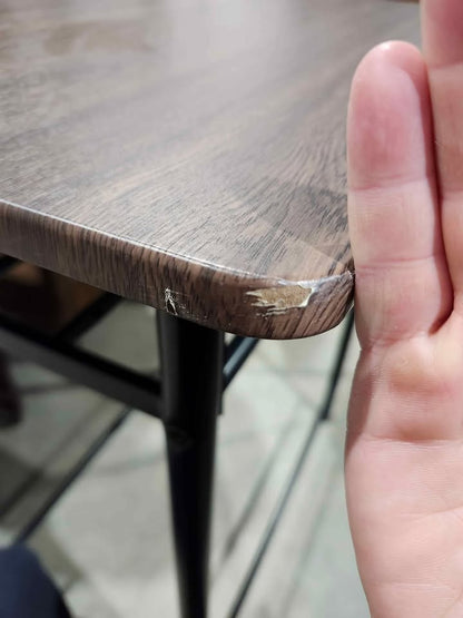 Black/Brown Counter Height Bar Table