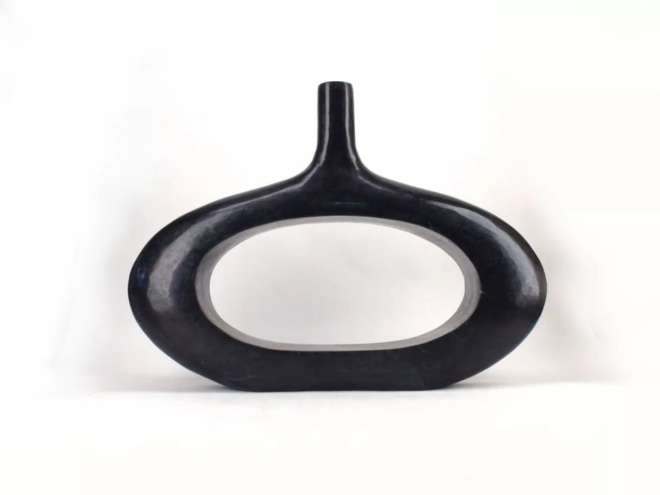 Vase Art déco Marquis Collection de Beverly Hills – ardoise foncée
