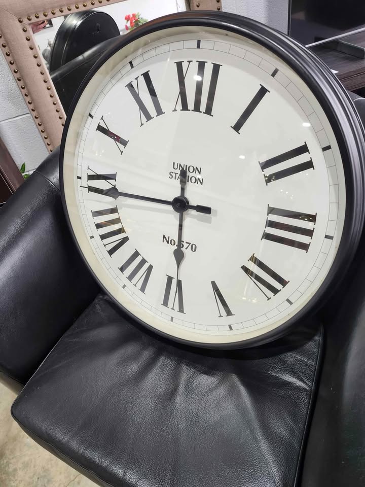 Pottery Barn Union Station 22" Wall Clock