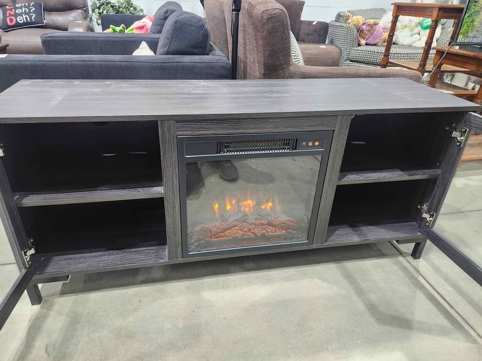 CANVAS Canmore Electric Fireplace & TV Stand 56"