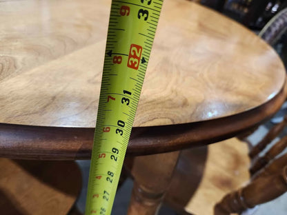 Solid Wooden Round Dining Table & 4 Chairs