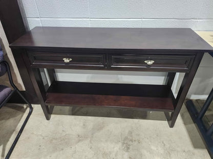 Large Wooden 2-Drawer Console Table