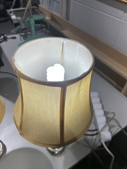 Silver Table lamps - 2 Available