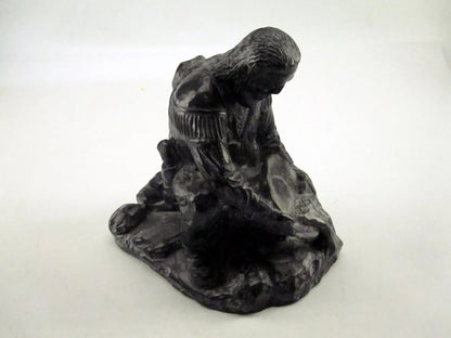 Jolin 9" Canada Soapstone Vintage Gold Panner Pioneer