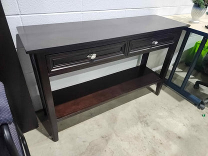Large Wooden 2-Drawer Console Table