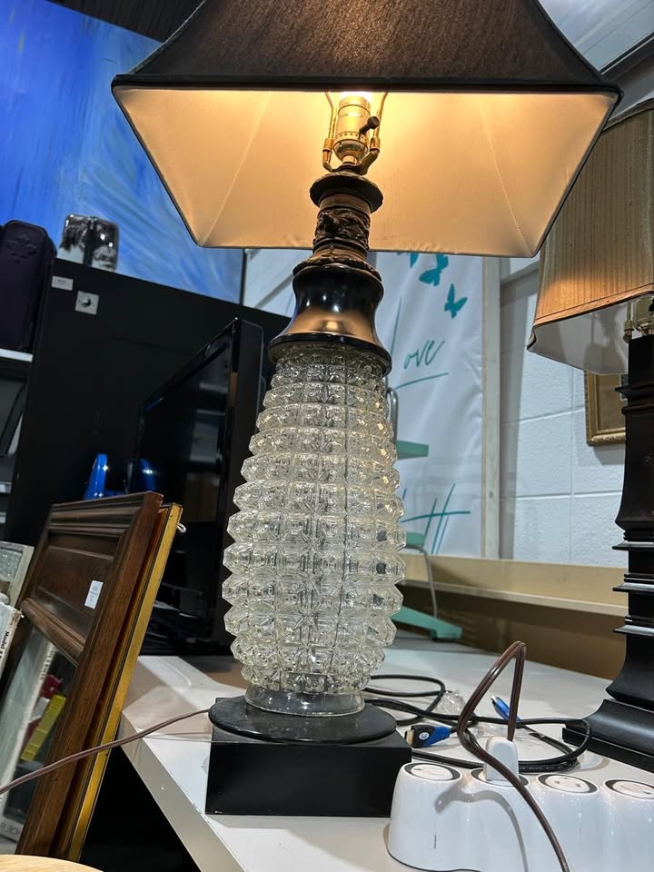Black and White Unique Lamp