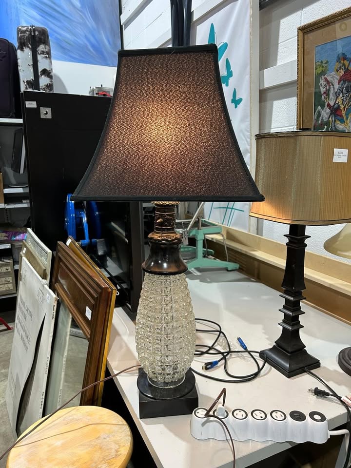 Black and White Unique Lamp