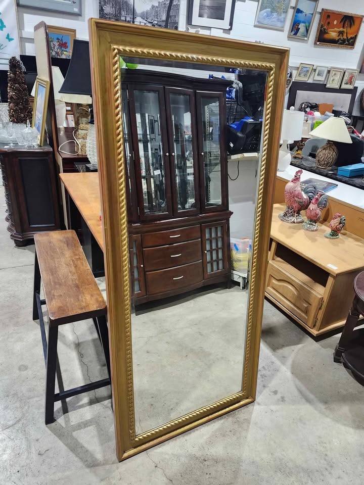 Ikea Alleby - Full Length Gold Framed Mirror