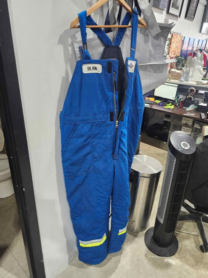 Bulwark Workwear Flame Resistant/Insulated Striped Bib Overall - XL RG