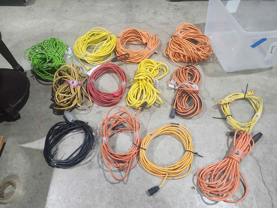 Various Heavy Duty Extension Cords / 50 Cents per foot