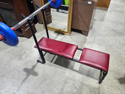 Vintage Steel Bench + Bar