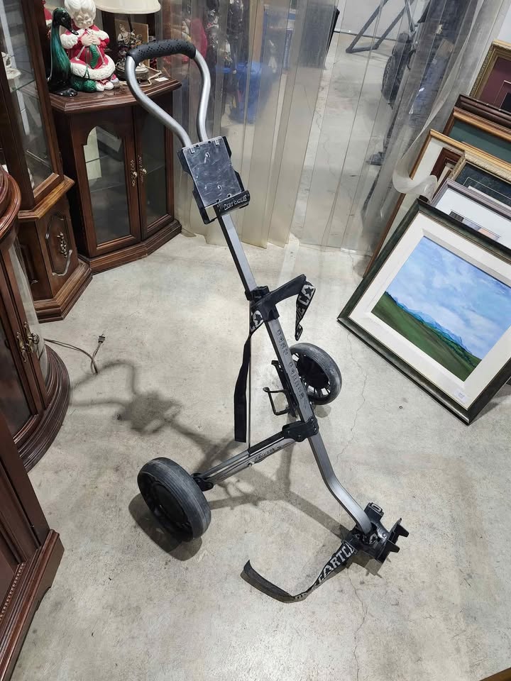 Collapsible 2-Wheeled Golf Push Cart - Cart Caddie Falcon