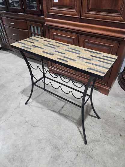 Pier 1 Imports Tile Top Wine Rack/Table