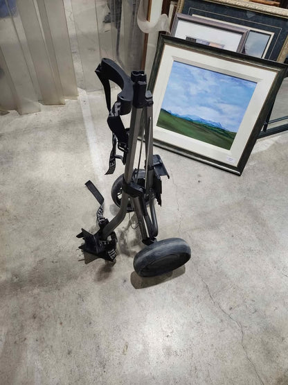 Collapsible 2-Wheeled Golf Push Cart - Cart Caddie Falcon
