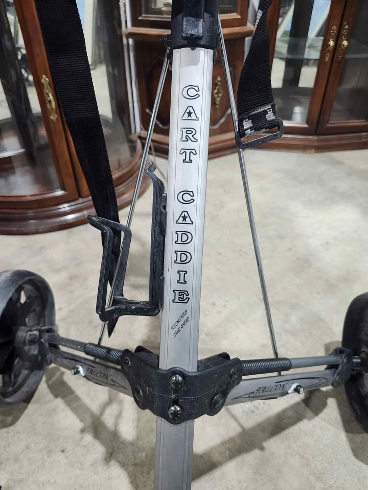 Collapsible 2-Wheeled Golf Push Cart - Cart Caddie Falcon