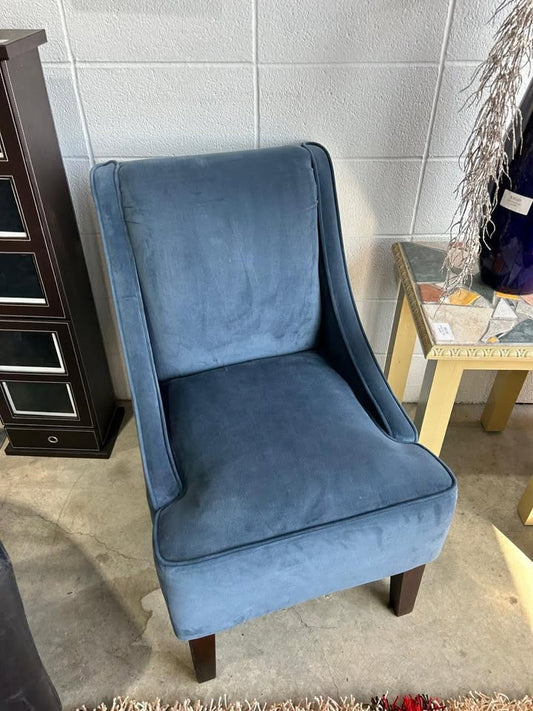 Blue Velvet armchair - 2 Available