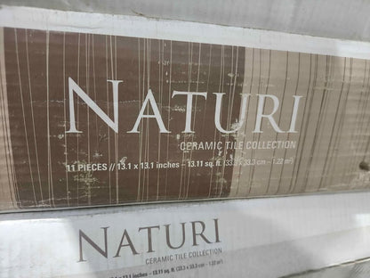New! Naturi Ceramic Floor/Wall Tiles 13.1x13.1" - 7 Boxes Available