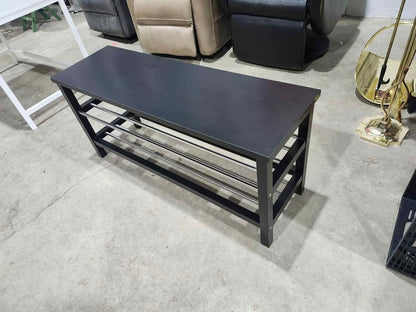 Ikea 'Tjusig' Bench with Shoe Rack