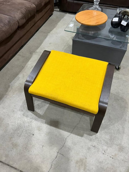 IKEA Poang Foot Stool Brown/Skiftebo yellow - 2 Available