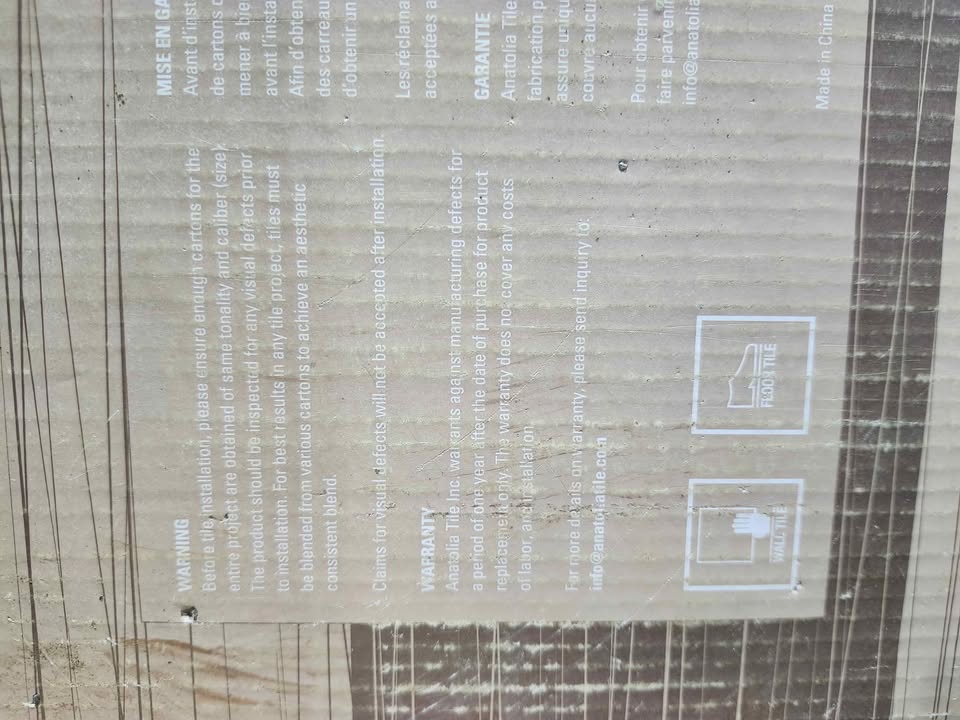 New! Naturi Ceramic Floor/Wall Tiles 13.1x13.1" - 7 Boxes Available