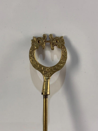 Vintage Brass Candle Snuffer Solid Engraved Design Handle Ornate